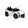 Carro Elétrico com Controle - Jaguar F-Type - 12V - Branca - Bandeirante