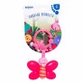 Chocalho Infantil de Bebê - Borboletinha - Rosa - Dican