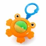 Chocalho Infantil de Bebê - Monstrinho - Laranja - Dican