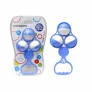 Chocalho Infantil para Bebê - Bolinhas - Azul - Pais e Filhos