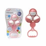 Chocalho Infantil para Bebê - Bolinhas - Rosa - Pais e Filhos