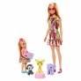 Conjunto e Boneca - Barbie e Chelsea - Lost Birthday - Animais da Selva - Mattel