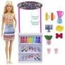 Conjunto e Boneca - Barbie Profissões - Bar de Vitaminas - Loira - Mattel
