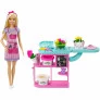 Conjunto e Boneca - Barbie Profissões - Loira - Florista -  Loja Floricultura - Mattel