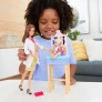 Conjunto e Boneca - Barbie Profissões - Morena - Doutora com Paciente - Mattel