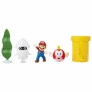 Conjunto e Mini Figuras - Super Mario - Underwater - Subaquático - Candide