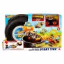 Conjunto e Pista - Hot Wheels - Monster Trucks - Pneu de Acrobacia - Mattel