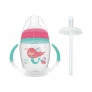 Copo com Bico e Alça Removível - Canudo Extra - 250ml - Sereia - Buba