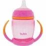 Copo com Bico e Alça Removível para Bebê - 250ml - Rosa - Buba
