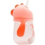 Copo com Canudo para Bebê - Alça Removível - 240ml - Dino - Rosa - Buba.