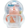 Copo com Canudo para Bebê - Alça Removível - 240ml - Dino - Rosa - Buba.