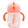 Copo com Canudo para Bebê - Alça Removível - 240ml - Dino - Rosa - Buba.