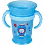 Copo de Treinamento 360 Bebê - Alça Removível - 210ml - Foguete - Azul - Buba