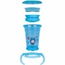 Copo de Treinamento 360 Bebê - Alça Removível - 210ml - Foguete - Azul - Buba