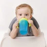 Copo de Treinamento 360 Bebê - Alça Removível - 260ml - Azul - Buba