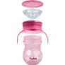 Copo de Treinamento 360 Bebê - com Alça - 270ml - Rosa - Buba