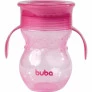 Copo de Treinamento 360 Bebê - com Alça - 270ml - Rosa - Buba