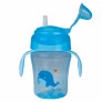 Copo de Treinamento Bebê - Alça Removível - 240ml - Fundo do Mar - Azul - Buba