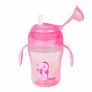 Copo de Treinamento Bebê - Alça Removível - 240ml - Fundo do Mar - Rosa - Buba
