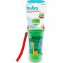 Copo Parede Dupla com Canudo - 250ml - Animal Fun - Buba