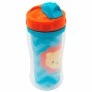 Copo Parede Dupla com Canudo - 320ml - Animal Fun - Leão - Buba