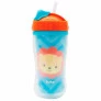 Copo Parede Dupla com Canudo - 320ml - Animal Fun - Leão - Buba