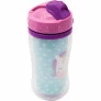 Copo Parede Dupla com Canudo - 320ml - Animal Fun - Unicórnio - Buba