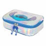 Estojo Box Infantil Escolar - Disney Stitch - Holográfica Prata - Luxcel