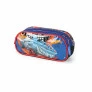 Estojo Infantil Escolar Duplo - Hot Wheels - Shark Azul - Luxcel
