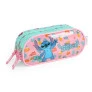 Estojo Infantil Escolar Triplo - Disney Stitch Scrump - Rosa - Luxcel
