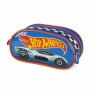Estojo Infantil Escolar Triplo - Hot Wheels - Azul - Luxcel