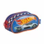 Estojo Infantil Escolar Triplo - Hot Wheels - Azul - Luxcel