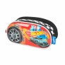 Estojo Infantil Escolar Triplo - Hot Wheels - Preto - Luxcel