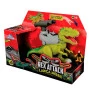 Figura - Dinossauro Rex Attack - Lança Míssil - Verde - Adijomar