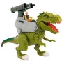 Figura - Dinossauro Rex Attack - Lança Míssil - Verde - Adijomar