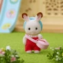 Figura - Sylvanian Families - Bebê Coelho Chocolate - Epoch Magia