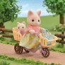 Figura - Sylvanian Families - Passeio de Bicicleta - Mãe Gato Primavera - Epoch Magia