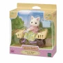 Figura - Sylvanian Families - Passeio de Bicicleta - Mãe Gato Primavera - Epoch Magia