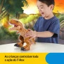 Figura Articulada - Jurassic World - T-Rex Ação de Combate - Imaginext