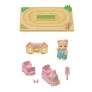 Figura e Cenário - Sylvanian Families - Trenzinho do Bebê - Epoch