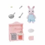 Figura e Conjunto - Sylvanian Families - Cozinha - Pai Coelho Neve - Epoch Magia