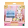 Figura e Conjunto - Sylvanian Families - Escrivaninha - Menina Coelho Neve - Epoch Magia