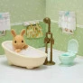 Figura e Conjunto - Sylvanian Families - Banho - Menina Coelho Raio de Sol - Epoch Magia