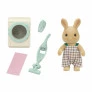 Figura e Conjunto - Sylvanian Families - Lavagem - Pai Coelho Raio de Sol - Epoch Magia