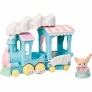 Figura e Veículo - Sylvanian Families - Trem Arco-íris Flutuando na Nuvem - Epoch Magia