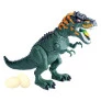 Figura Eletrônica - Dinossauro - Tiranossauro - Verde - DM Toys