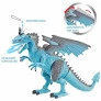 Figura Eletrônica - Robô - Thorn - O Dragão de Gelo - Polibrinq 