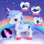 Figura Interativa - Baby Unicórnio Love - Branco - DM Toys
