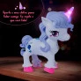 Figura Interativa - Baby Unicórnio Love - Branco - DM Toys