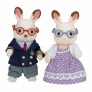 Figuras - Sylvanian Families - Avós Coelhos Chocolate - Epoch Magia